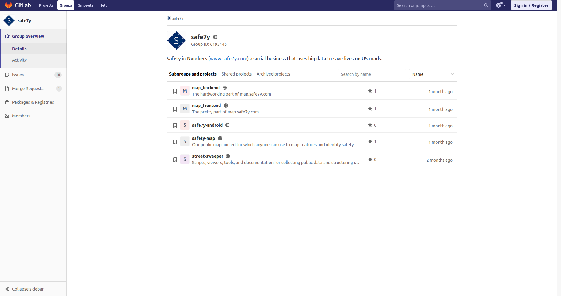 Gitlab screenshot